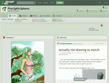 Tablet Screenshot of five-spirit-spheres.deviantart.com