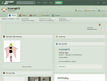 Tablet Screenshot of bryansgirl5.deviantart.com