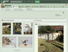 Tablet Screenshot of jimcross.deviantart.com