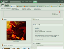 Tablet Screenshot of depleti.deviantart.com