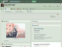 Tablet Screenshot of belovedstrength.deviantart.com
