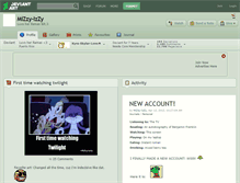 Tablet Screenshot of mizzy-izzy.deviantart.com