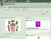 Tablet Screenshot of magma-dragoon-mk-ii.deviantart.com