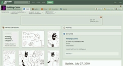 Desktop Screenshot of holding-comic.deviantart.com