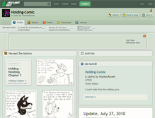 Tablet Screenshot of holding-comic.deviantart.com