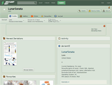 Tablet Screenshot of lunarsonata.deviantart.com