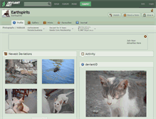 Tablet Screenshot of earthspirits.deviantart.com