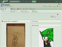 Tablet Screenshot of leesonic.deviantart.com