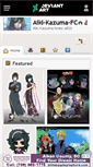 Mobile Screenshot of aiki-kazuma-fc.deviantart.com