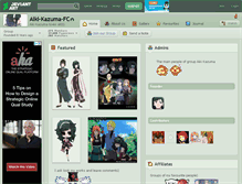 Tablet Screenshot of aiki-kazuma-fc.deviantart.com