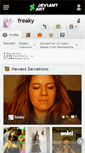 Mobile Screenshot of freaky.deviantart.com