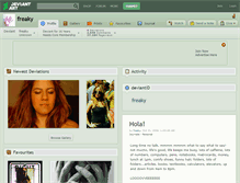 Tablet Screenshot of freaky.deviantart.com