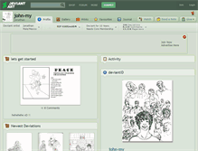 Tablet Screenshot of john-my.deviantart.com