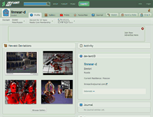 Tablet Screenshot of linnear-d.deviantart.com