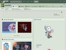Tablet Screenshot of ncux4o4.deviantart.com