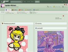 Tablet Screenshot of jayden-winters.deviantart.com