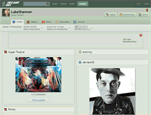Tablet Screenshot of lukeshannon.deviantart.com