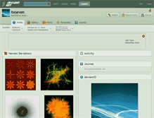 Tablet Screenshot of hxseven.deviantart.com