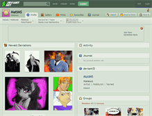 Tablet Screenshot of matims.deviantart.com