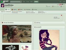 Tablet Screenshot of joyaffliction.deviantart.com