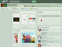 Tablet Screenshot of color-lovers.deviantart.com