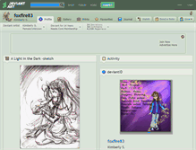 Tablet Screenshot of foxfire83.deviantart.com