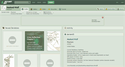 Desktop Screenshot of masked-wolf.deviantart.com
