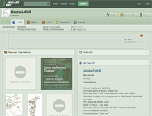 Tablet Screenshot of masked-wolf.deviantart.com