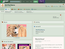 Tablet Screenshot of mimitachikawa.deviantart.com