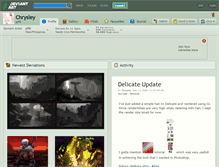 Tablet Screenshot of chrysley.deviantart.com