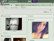 Tablet Screenshot of missdanti.deviantart.com