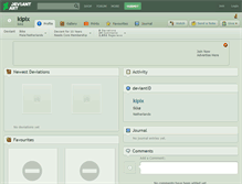 Tablet Screenshot of kipix.deviantart.com