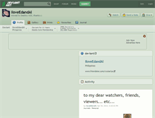 Tablet Screenshot of iloveedandal.deviantart.com