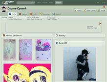 Tablet Screenshot of calamariqueen9.deviantart.com