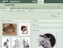 Tablet Screenshot of monstertsengel.deviantart.com