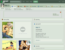 Tablet Screenshot of neji-21.deviantart.com