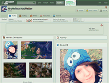 Tablet Screenshot of mrsmelissa-madhatter.deviantart.com