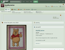Tablet Screenshot of madebyjanine.deviantart.com