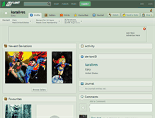 Tablet Screenshot of karalives.deviantart.com
