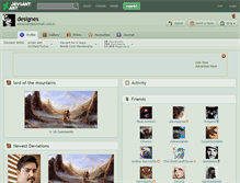 Tablet Screenshot of designes.deviantart.com