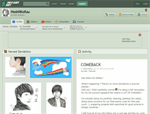 Tablet Screenshot of hoshiikofuu.deviantart.com