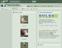 Tablet Screenshot of breed-and-adopt.deviantart.com