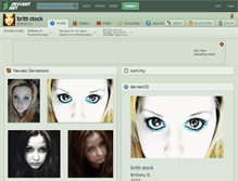 Tablet Screenshot of britt-stock.deviantart.com