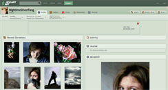 Desktop Screenshot of nightimesilverfang.deviantart.com