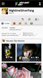 Mobile Screenshot of nightimesilverfang.deviantart.com