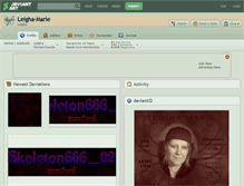 Tablet Screenshot of leigha-marie.deviantart.com