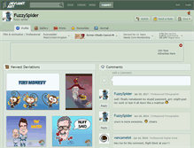 Tablet Screenshot of fuzzyspider.deviantart.com