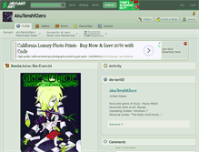 Tablet Screenshot of akutenshiizero.deviantart.com