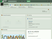 Tablet Screenshot of florence.deviantart.com