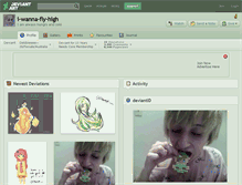 Tablet Screenshot of i-wanna-fly-high.deviantart.com